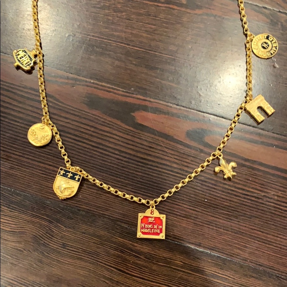 Rare Vintage Karl Lagerfeld Paris charm gold belt
